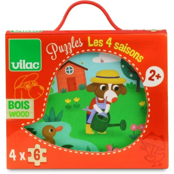 Promo ✔️ Vilac Kit Puzzle Puzzle Enfant - Les 4 Saisons - 4 X 6 Pcs 💯 – Image 3