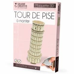 Acheter ⌛ Graine Créative Puzzle 3D Maquette - Tour De Pise - 10 X 11 X 25 Cm - 21 Pcs 🎉