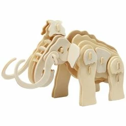 Meilleure vente ✨ Creativ Company Puzzle 3D En Bois à Monter - Mammouth - 19 X 8,5 X 11 Cm 🤩