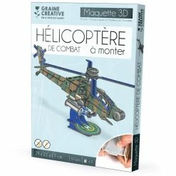 Meilleure vente 🌟 Graine Créative Puzzle 3D Maquette - Hélicoptère Apache - 29 X 21 X 17 Cm - 57 Pcs 👏