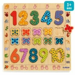 Sortie 👍 Puzzle Pour Enfant Puzzle éducatif Djeco - 1-10 - 20 Pcs 🎁