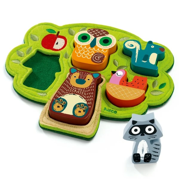 Meilleure affaire 🎉 Puzzle Pour Enfant Puzzle Relief Djeco - Oski - 5 Pcs 🎉 – Image 2