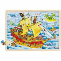 Budget ⌛ Creativ Company Puzzle Pour Enfant Puzzle En Bois Bateau Pirate 1 Pc 🧨