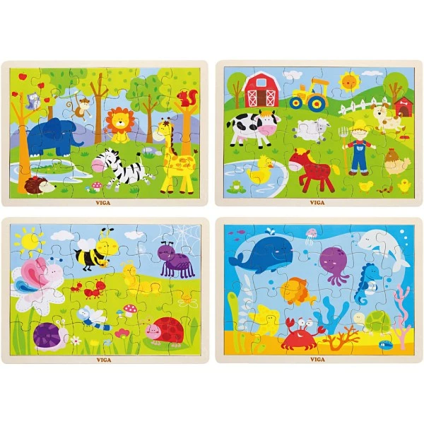 Les meilleures critiques de 😍 Creativ Company Puzzle Pour Enfant Puzzle En Bois Des Saisons 4 Pcs/ 1 Pq. ❤️