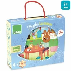 Meilleure vente 👍 Vilac Kit Puzzle Puzzle Enfant - La Maison - 4 X 6 Pcs 😀