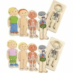 Top 10 ⌛ Creativ Company Puzzle Pour Enfant Puzzle En Bois Couche Sur Couche Autour Du Corps 2 Pcs/ 1 Set 🎉
