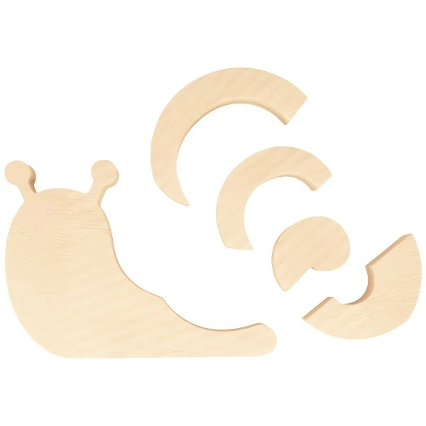 Bon marché 🔔 Artemio Puzzle à Peindre Puzzle En Bois - Escargot - 15 X 10,5 Cm - 4 Pcs 🌟 – Image 2