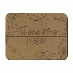 Grosses soldes ⭐ Creavea Puzzle à Décorer Puzzle En Bois Annonce Grossesse - Papi - 20 X 15 Cm 🔥