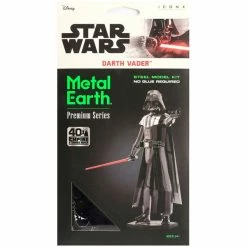 Promo ⭐ Kit Maquettes Métal Kit Maquette Star Wars - Metal Earth Premium - Dark Vador - 13,5 X 22 X 2 Cm 😀