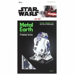 Meilleure vente 🎁 Kit Maquettes Métal Kit Maquette Star Wars - Metal Earth Premium - R2D2 - 7,2 X 5,5 X 9,5 Cm 👍