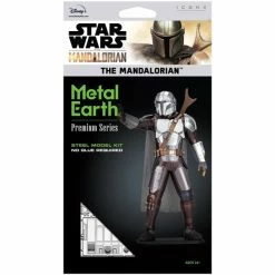 Acheter 🔥 Kit Maquettes Métal Kit Maquette Star Wars - Metal Earth Premium - The Mandalorian - 11,9 X 10,4 X 1,8 Cm 🔔