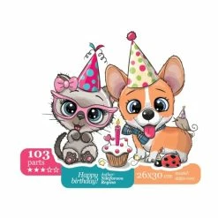 Meilleure vente 🔔 Kit Puzzle Wizardi Puzzle En Bois Bon Anniversaire! DDPZ-010 🔥