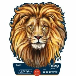 Acheter 😍 Kit Puzzle Wizardi Puzzle En Bois Lion ADPZ016 🎁