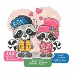 Budget 💯 Kit Puzzle Wizardi Puzzle En Bois Meilleurs Amis DDPZ-007 🥰