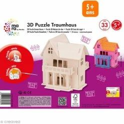 Les meilleures critiques de 💯 Marabu Puzzle 3D Puzzle En Bois 3D Maison De Rêve - 33 Pièces 🤩