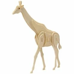 Budget 💯 Creativ Company Puzzle 3D En Bois à Monter - Girafe - 20 X 4,2 X 25 Cm ✨
