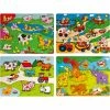 Tout neuf 🔔 Creativ Company Puzzle Pour Enfant Puzzle En Bois Avec Bouton 4 Pcs/ 1 Pq. ✨