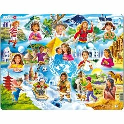 Meilleure vente ❤️ Creativ Company Puzzle Pour Enfant Puzzle Du Monde - Pays 🎉