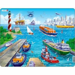 Grosses soldes 🎉 Creativ Company Puzzle Pour Enfant Puzzle - Le Port ⌛