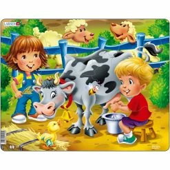 Budget 🤩 Creativ Company Puzzle Pour Enfant Puzzle Enfants Vache à Traire 1 Pc ⭐