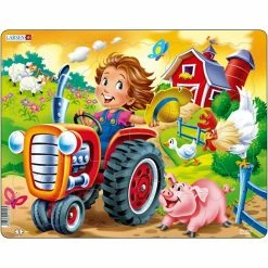 Meilleur prix ✔️ Creativ Company Puzzle Pour Enfant Puzzle Enfants Sur Tracteur 1 Pc 🔔