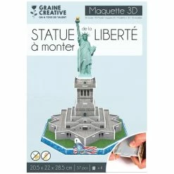 Budget 🌟 Graine Créative Puzzle 3D Maquette - Statue De La Liberté - 20,5 X 22 X 28,5 Cm 🔔