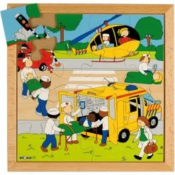Meilleur prix ⌛ Creativ Company Puzzle Pour Enfant Puzzle En Bois - Le Sauvetage - 16 Pcs 👏