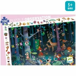 De gros 😀 Puzzle Pour Enfant Puzzle Djeco - La Forêt Enchantée - 100 Pcs 🔔