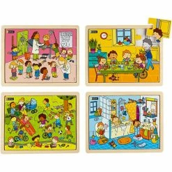 Meilleur prix ✨ Creativ Company Puzzle Pour Enfant Nathan Puzzle En Bois Santé 4 Pcs/ 1 Pcs 😍