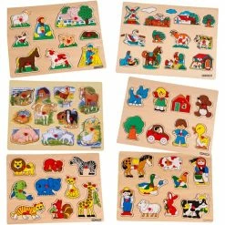 Remise ❤️ Creativ Company Puzzle Pour Enfant Puzzle En Bois Avec Bouton 6 Pcs/ 1 Pq. ❤️
