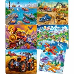 Le moins cher 🛒 Creativ Company Puzzle Pour Enfant Transport De Casse-tête 6 Pcs/ 1 Pq. ✨
