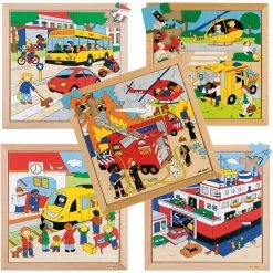 Vente flash ⌛ Creativ Company Puzzle Pour Enfant Puzzle - La Vie Quotidienne - 5 Pcs 💯