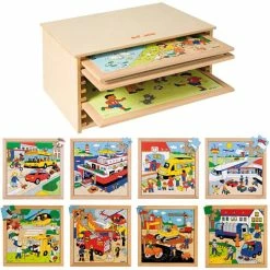 Budget 🔔 Creativ Company Puzzle Pour Enfant Étagère Puzzle Avec 8 Puzzles 8 Pcs/ 1 Set 💯
