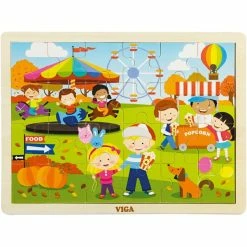 Top 10 😍 Puzzle Pour Enfant Puzzle En Bois VIGA - Les Saisons - Dim. 30x22,5 Cm - 24 Pcs 🥰