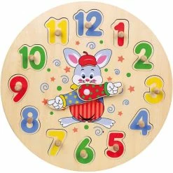 Meilleur prix 🧨 Puzzle Pour Enfant Puzzle Horloge VIGA - D: 30 Cm - 12 Pcs 😍