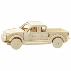 Acheter 👍 Creativ Company Puzzle 3D En Bois à Monter - Camion Pick-up - 19,5 X 8 X 12 Cm 🥰