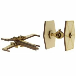 Nouveau 🛒 Creavea Jeux Créatifs De Plus De 10 Ans Kit Maquette En Bois - Vaisseaux 3D - 2 Pcs ✨